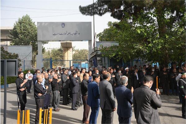گزارش تصویری از اجتماع بزرگ عاشورائیان و دانشگاهیان، دانشگاه علوم پزشکی کرمانشاه