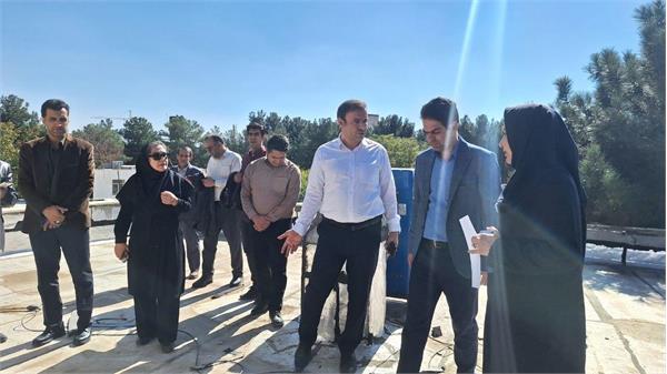 بازدید تیم ارزیاب وزارت بهداشت از خسارت‌های ناشی از حملات رژیم صهیونیستی به دانشکده بهداشت کرمانشاه