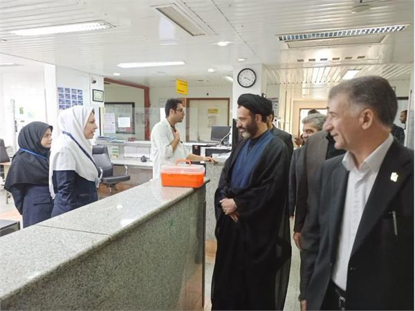 بازدید رئیس دانشگاه از بخش‌های مختلف بیمارستان شهرستان سنقر