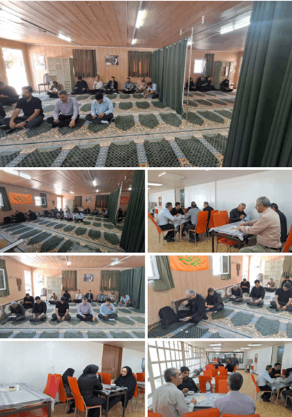 مراسم سوگواری و قرائت زیارت عاشورا در دانشکده بهداشت کرمانشاه برگزار شد